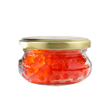 Красная лососевая икра кеты кошерная Zarendom premium gold - Зарендом премиум голд стекло банка 100 грамм
