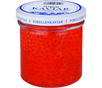 Красная икра лососевая форели кошерная Lemberg Premium - Лемберг Премиум стеклобанка 120 грамм
