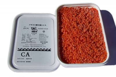 Красная лососевая икра кета солено - мороженая Icicle - Айсикл (CA - 2 сорт) 1 кг.