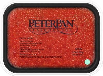Красная лососевая икра горбуши шоковой заморозки Peter Pan - Питер Пен (1 сорт) 0.5 кг