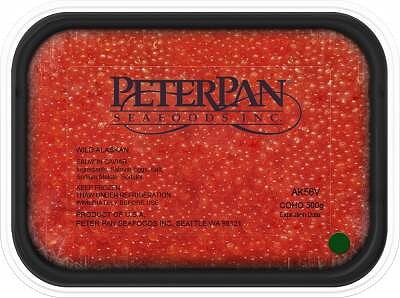 Красная лососевая икра кижуча глубокой заморозки Peter Pan - Питер Пен (1 сорт) 0.5 кг
