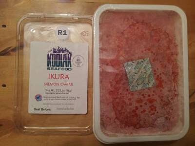 Красная лососевая икра нерки шоковой заморозки Kodiak - Кодиак (2 сорт) 1 кг