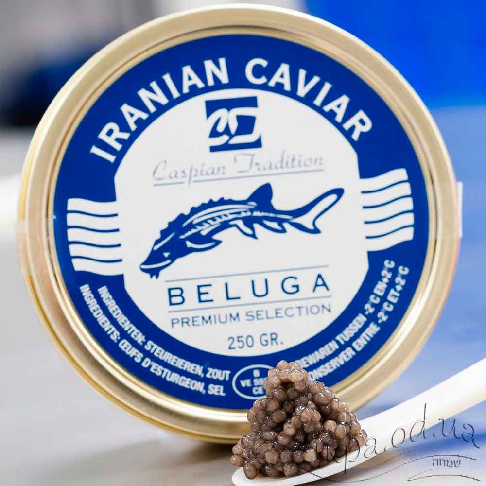 Икра белуги из Ирана 250 г в красивой подарочной баночке Ираниан Кавиар - Iranian Caviar