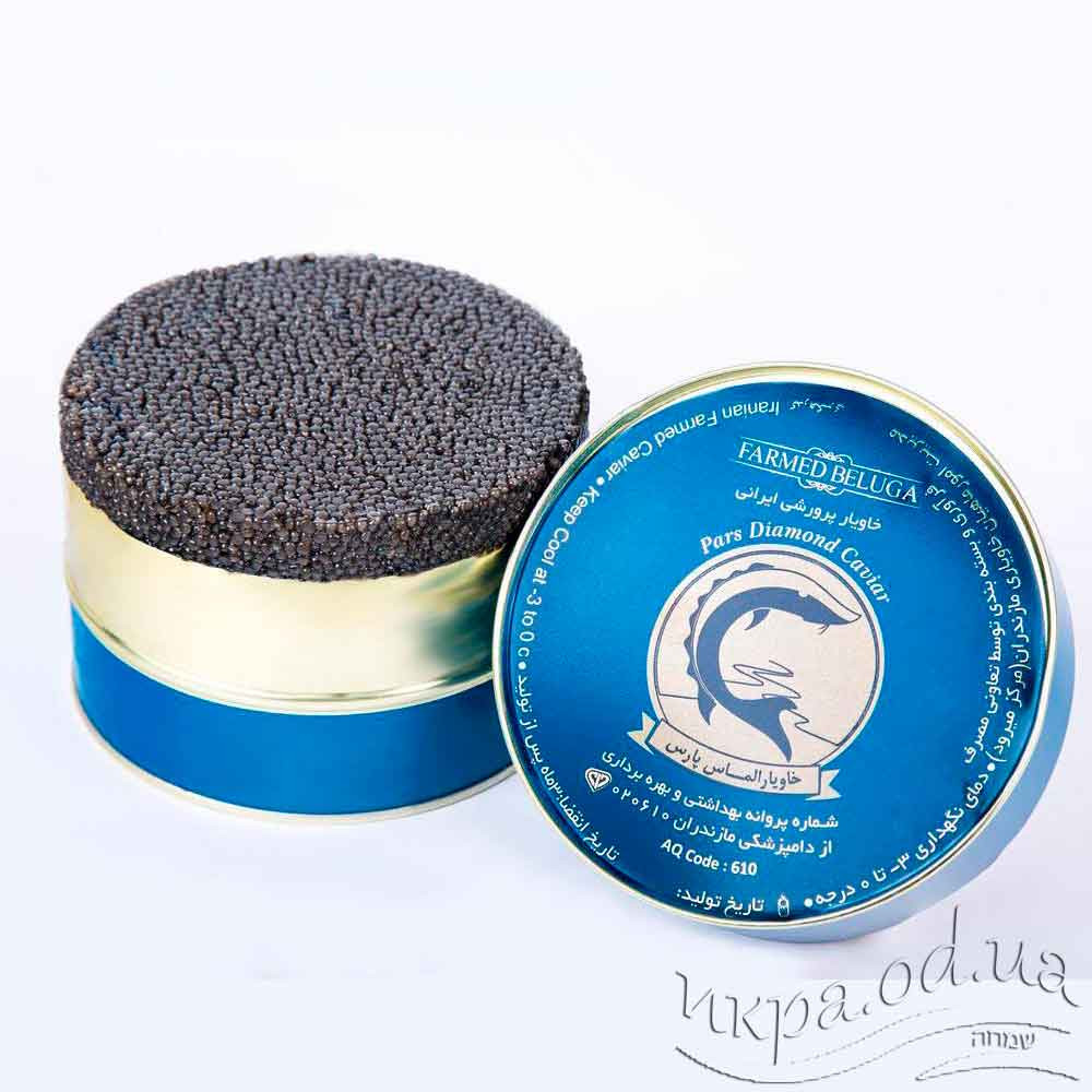 Настоящая черная икра белуга 500 г Иранского вылова Каспий Iranian Caviar - Ираниан Кавиар
