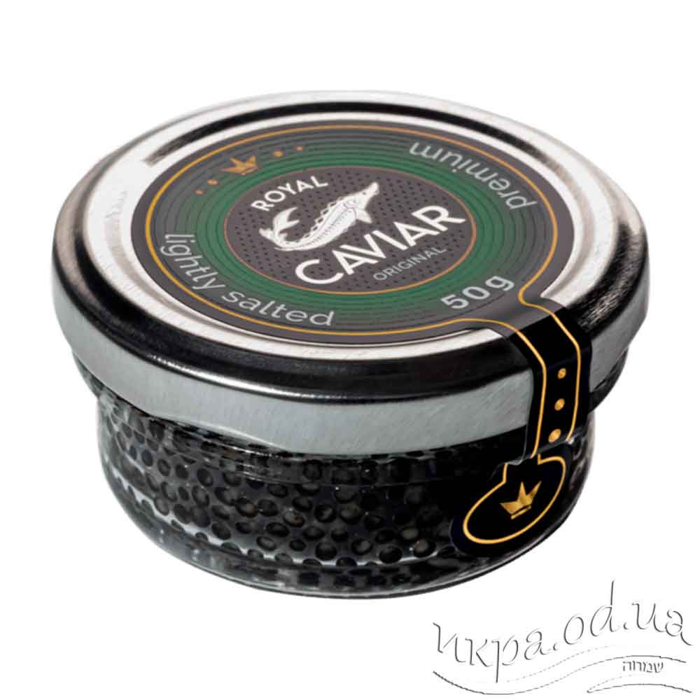 Натуральная осетровая икра черная + в банках стекло 50г, 100г, 200г, 300г купить Royal Caviar
